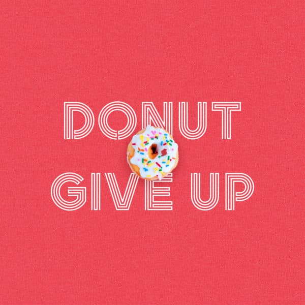 Donut give up