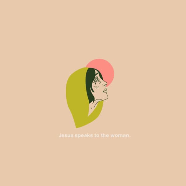Stations of the Cross: Jesus speaks to the woman.