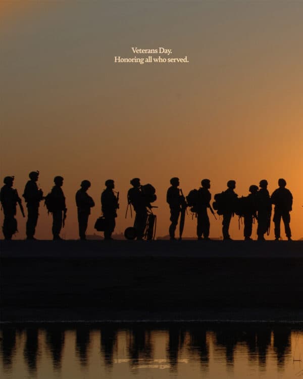 Veterans Day. Honoring all who served.